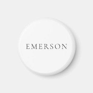 Schwarz weiß professionell minimalistisches modern magnet