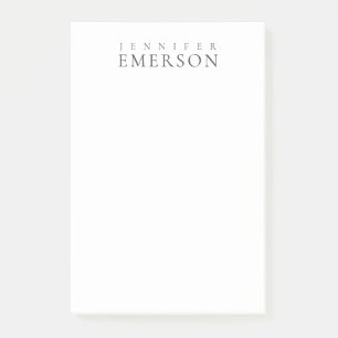 Schwarz weiß professionell minimalistisches modern post-it klebezettel