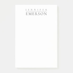 Schwarz weiß professionell minimalistisches modern post-it klebezettel