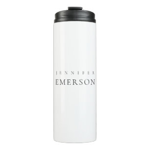 Schwarz weiß professionell minimalistisches modern thermosbecher