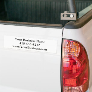 Schwarz Weiß Professionelles Marketing für kleine Autoaufkleber