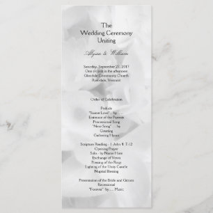 Schwarz-Weiß-Programm für erschwingliche Hochzeite Programm