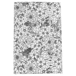 Schwarz-Weiß-Protea-Wildblume Mittlere Geschenktüte