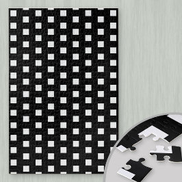 Schwarz-Weiß-Quadrate schwierig Puzzle