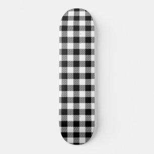 Schwarz-Weiß-Quadratisches-Minimal-Abstraktes Must Skateboard