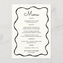 Schwarz-Weiß-Quirky-Wave-Hochzeit