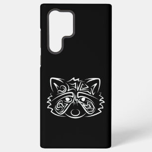 Schwarz-Weiß-Raccoon Samsung Galaxy Hülle