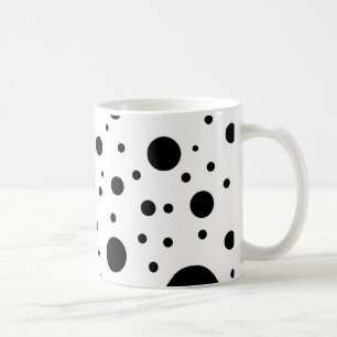 Schwarz-Weiß-Random-Punkte Kaffeetasse