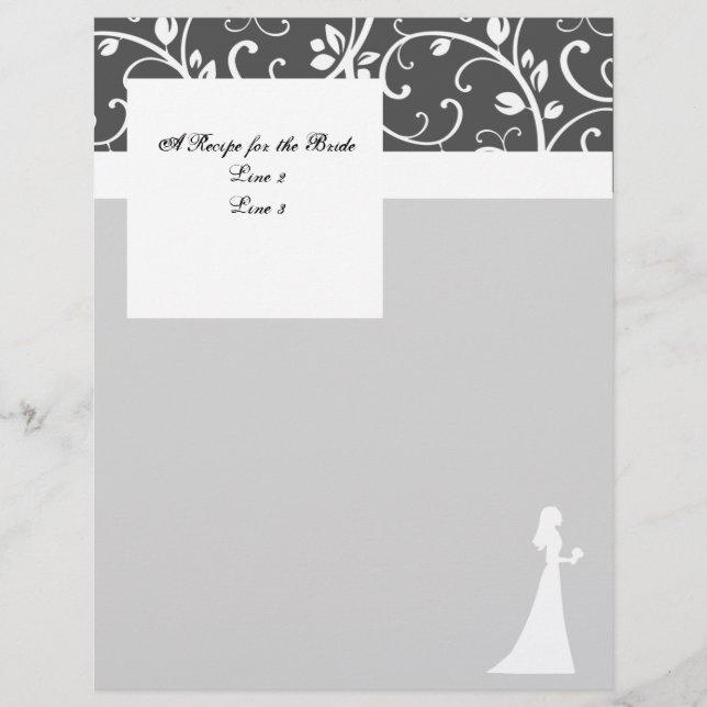 Schwarz-Weiß-Reben Hochzeitssaison (Vorderseite)