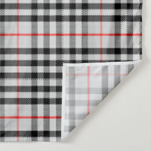 Schwarz-weiß Red Gingham Klassisches Scheckgeweb Wandteppich