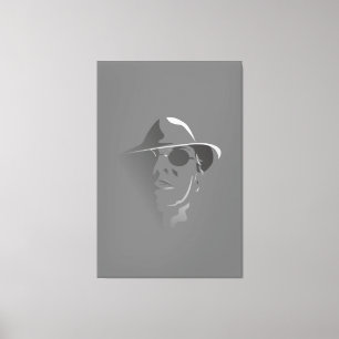 Schwarz/Weiß Retro-Retro-Motiv Monochrome Zeichnen Leinwanddruck