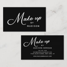 Schwarz-Weiß-Retro-Schrift-Make-up