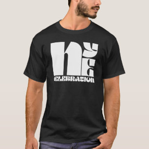Schwarz-Weiß-Retro-Typografie Silvesterparty T-Shirt