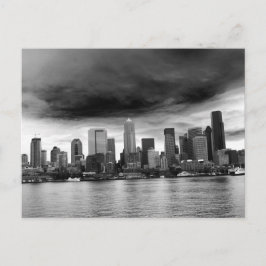 Schwarz-Weiß-Rinder Postkarte