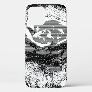 Schwarz-Weiß-Rose-Kunst Case-Mate iPhone Hülle