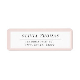 Schwarz-Weiß-Rücksendeadresse