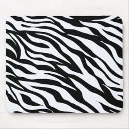 Schwarz-Weiß-Safari Thema Zebra Animal Print Mousepad