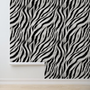 Schwarz-weiß Safari Zebra Tapete