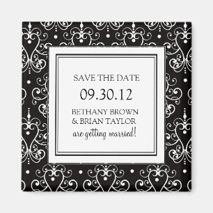 Schwarz/Weiß-Sammlung Speichern des Datumsfelds Magnet