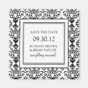 Schwarz/Weiß-Sammlung Speichern des Datumsfelds Magnet