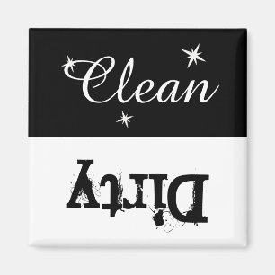 Schwarz-Weiß-Sauberes Magnet für Geschirrspüler