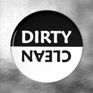 Schwarz-Weiß-Sauberkeit Magnet