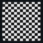 Schwarz-Weiß-Schachbrett Halstuch<br><div class="desc">Bitte besuchen Sie meinen Laden für mehr interessantes Design und mehr Farbwahl.
=> zazzle.com/colorfulworld*</div>