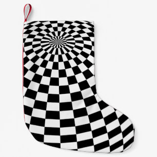Schwarz/Weiß-Schachtel Kleiner Weihnachtsstrumpf
