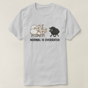 Schwarz-Weiß-Schaf Unisex T-Shirt
