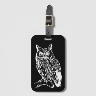 Schwarz-Weiß-Schale Gepäckanhänger