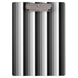 Schwarz-Weiß-Schattenstreifen Klemmbrett