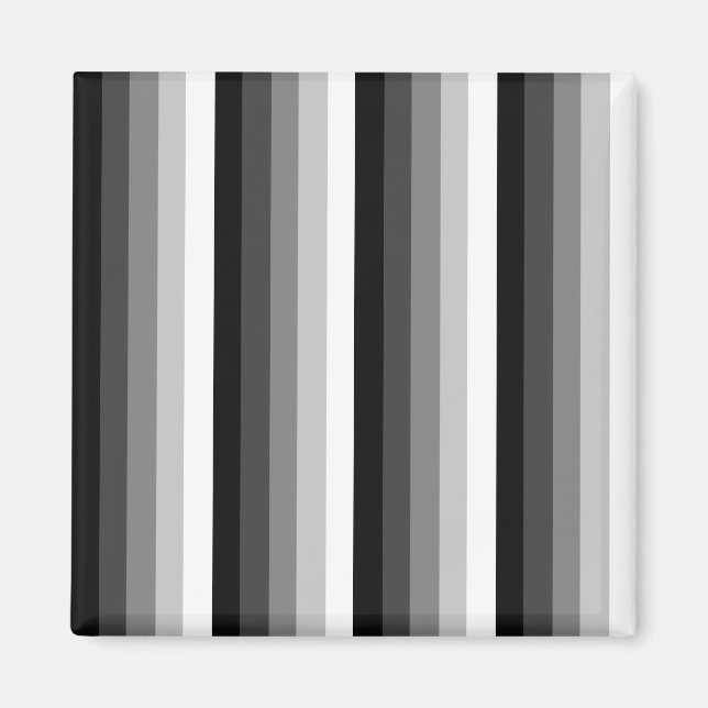 Schwarz-Weiß-Schattenstreifen Magnet (Vorne)
