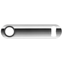 Schwarz-Weiß-Schattenstreifen Speed Flaschenöffner