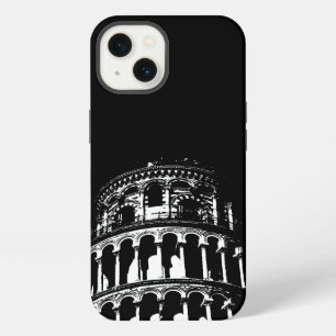 Schwarz Weiß Schiefer Turm von Pisa Italien iPhone Hülle