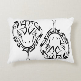 Schwarz-Weiß-Schlange Dekokissen