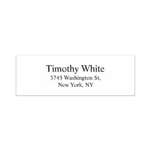 Schwarz & Weiß schlicht elegante moderne Lesbarkei Permastempel