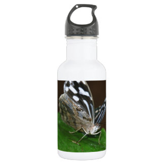 Schwarz-Weiß-Schmetterling Edelstahlflasche