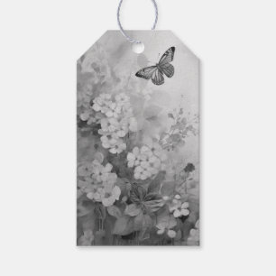 Schwarz-Weiß-Schmetterling Geschenkanhänger