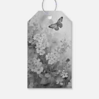 Schwarz-Weiß-Schmetterling Geschenkanhänger