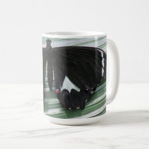 Schwarz-Weiß-Schmetterling Kaffeetasse