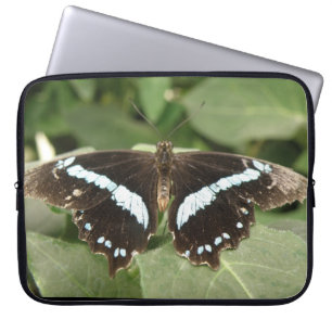 Schwarz-Weiß-Schmetterling-Laptop-Sieb Laptopschutzhülle