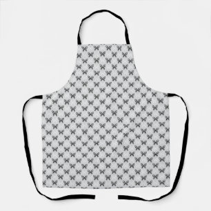 Schwarz-Weiß-Schmetterlinge Schürze