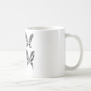 Schwarz-Weiß-Schmetterlinge Tasse