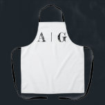 Schwarz-Weiß-Schürze - individuell einstellbar Schürze<br><div class="desc">.: Schwarz und Weiß .: Anpassbar</div>