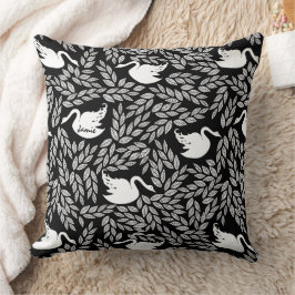 Schwarz-Weiß-Schwan, Farbe Kissen