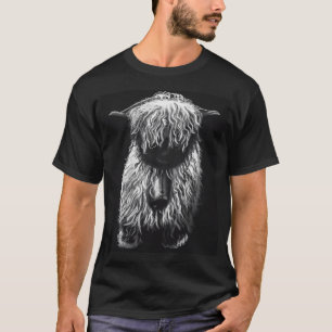 Schwarz-Weiß-Schweizer Wallis - Schaffenseefluff T-Shirt