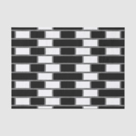 Schwarz-Weiß-Sillitoe-Tartan-Muster Seidenpapier