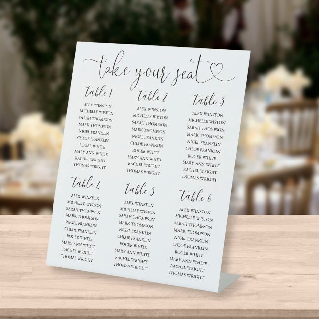 Schwarz-Weiß-Sitze-Tischnummer Sockelschild (Von Creator hochgeladen)