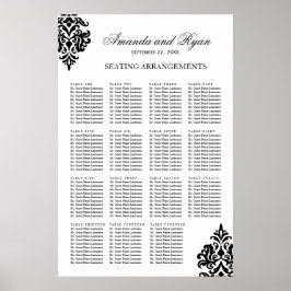 Schwarz-Weiß-Sitzplakat Poster