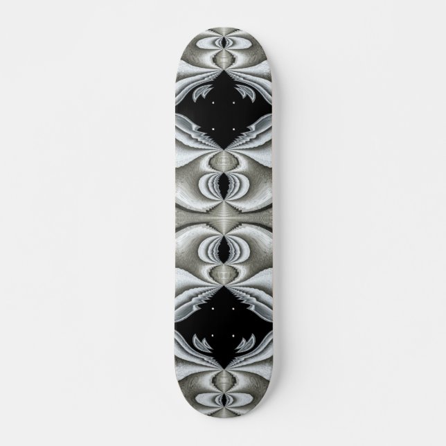 Schwarz-Weiß-Skateboard Skateboard (Vorne)